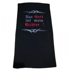 Tuch  “ Nur Gott ist mein Richter „