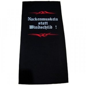 Tuch  “ Nackenmuskeln statt Windschild „