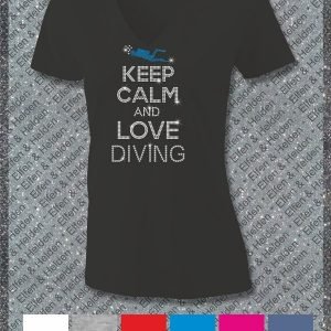 Shirt Damen Elfen & Helden Keep Calm and Love Diving Diver