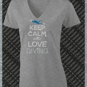 Shirt Damen Elfen & Helden Keep Calm and Love Diving Diver