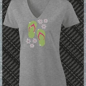 Shirt Damen Elfen & Helden Flip Flop Flower