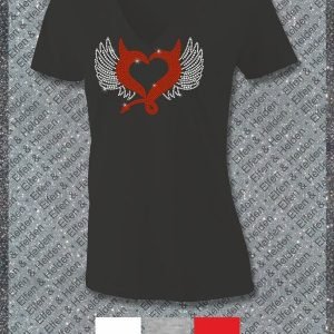 Shirt Damen Elfen & Helden Teufelsherzchen Halbarm