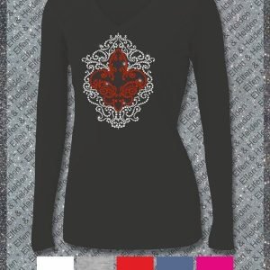 Shirt Damen Elfen & Helden Fleur du Lis Scrol
