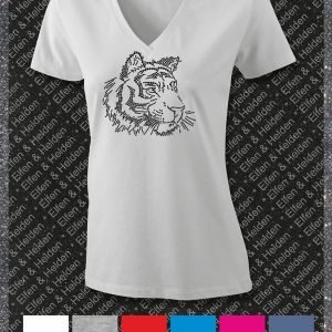 Shirt Damen Elfen & Helden Tiger 1 Halbarm