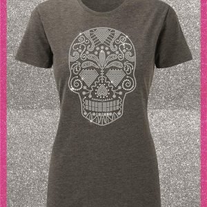 Shirt Damen Elfen & Helden Sugarskull Chystal