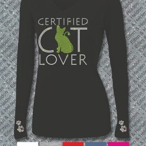 Shirt Damen Elfen & Helden Cat Lover Langarm