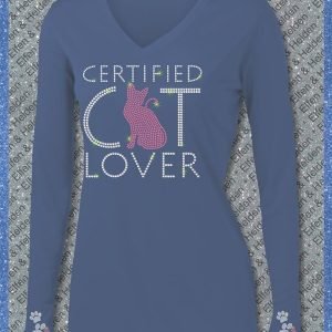 Shirt Damen Elfen & Helden Cat Lover Langarm