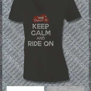 Shirt Damen Elfen & Helden Keep Calm and Ride on Halbarm