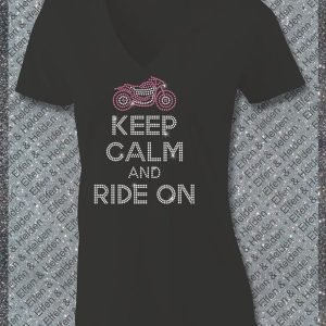 Shirt Damen Elfen & Helden Keep Calm and Ride on Halbarm