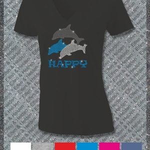 Shirt Damen Elfen & Helden Delphin Happy